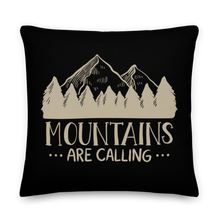 22″×22″ Mountains Are Calling Premium Pillow by Design Express