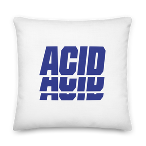 22″×22″ ACID Blue Premium Pillow by Design Express