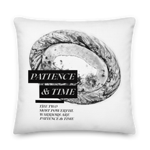 22″×22″ Patience & Time Premium Pillow by Design Express