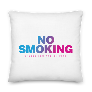 22″×22″ No Smoking Premium Pillow by Design Express