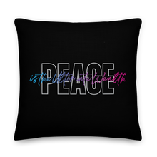 22″×22″ Peace is the Ultimate Wealth Premium Pillow by Design Express