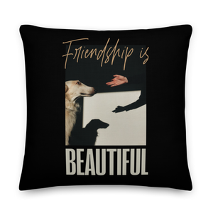 22″×22″ Friendship is Beautiful Premium Pillow by Design Express