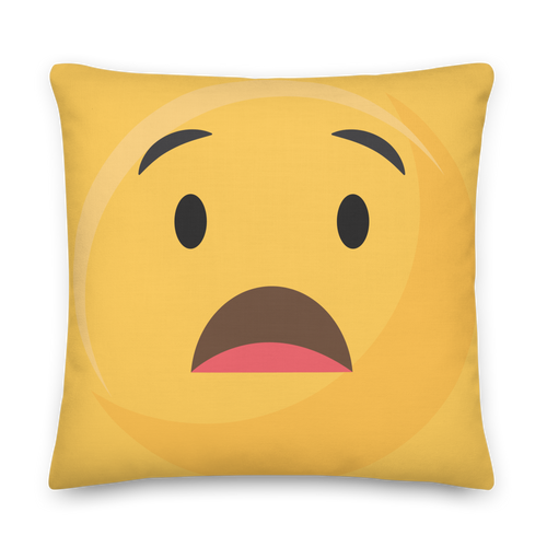 Curious Emoji Premium Pillow