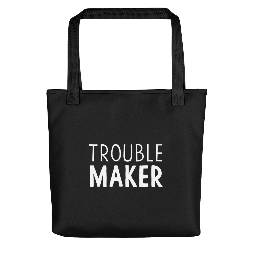 Default Title Trouble Maker (Funny) Tote bag by Design Express