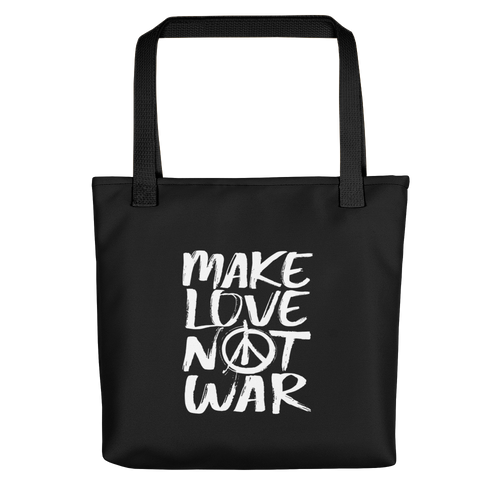 Default Title Make Love Not War (Funny) Tote bag by Design Express