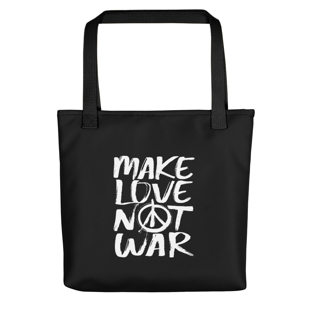 Default Title Make Love Not War (Funny) Tote bag by Design Express