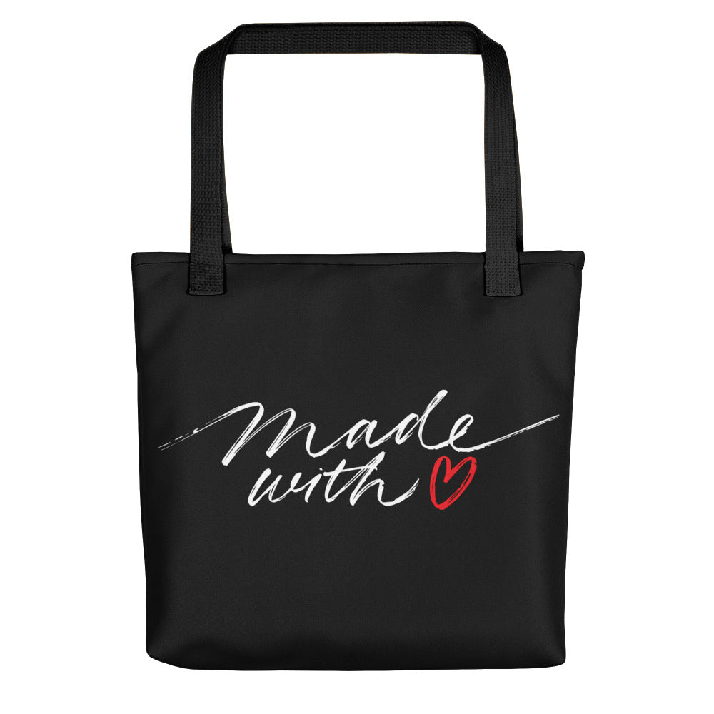 Default Title Made With Love (Funny) Tote bag by Design Express