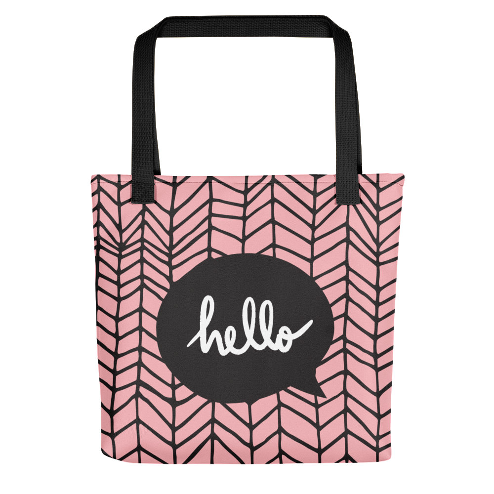 Default Title Hello Tote bag by Design Express