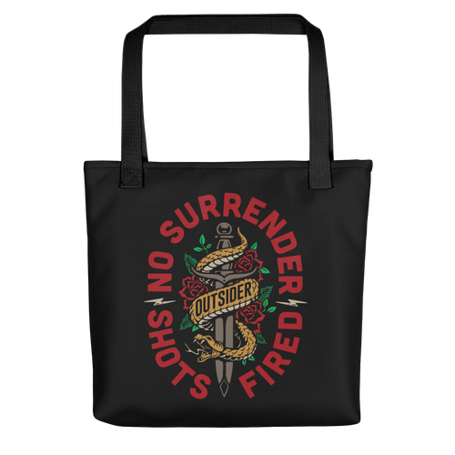 Default Title No Surrender Tote bag by Design Express