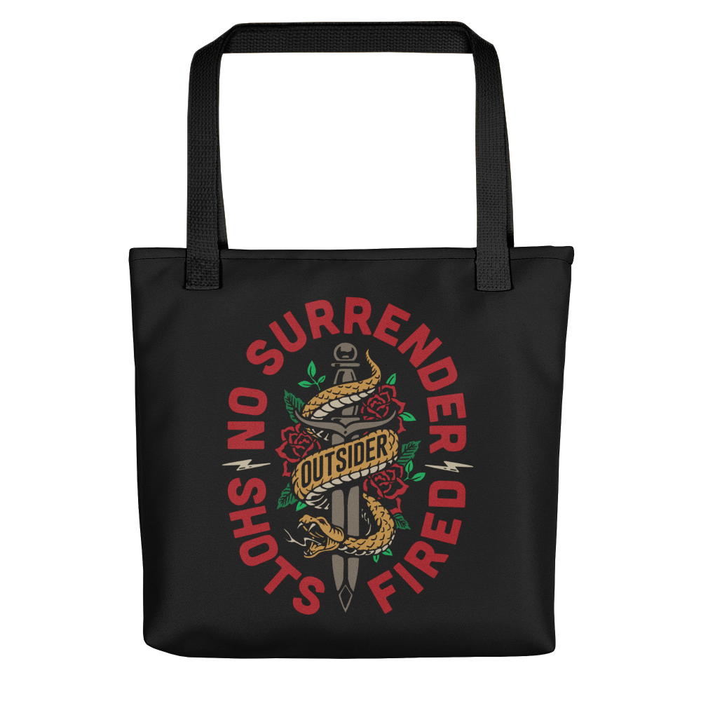 Default Title No Surrender Tote bag by Design Express