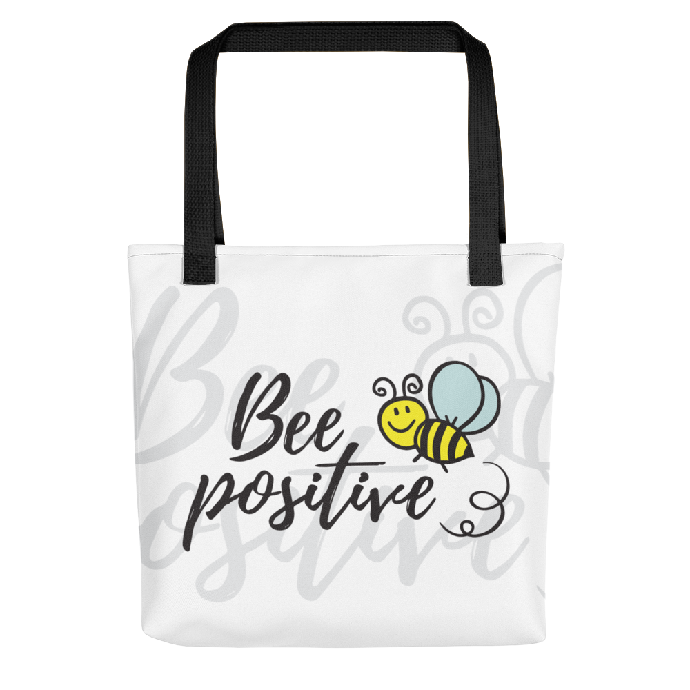 Default Title Bee Positive Tote bag by Design Express