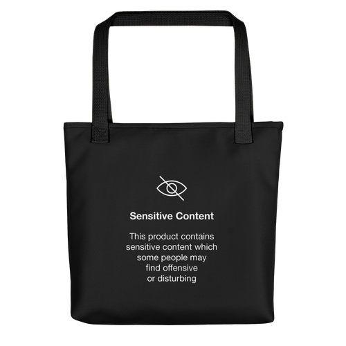 Default Title Sensitive Content (Funny) Tote bag by Design Express