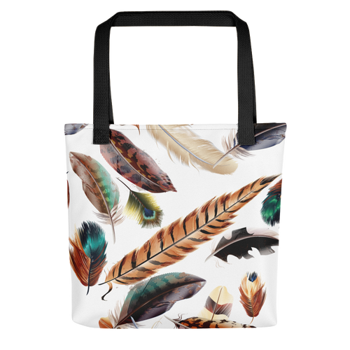 Default Title Feathers Pattern Tote bag by Design Express