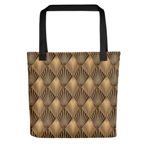 Default Title Golden Art Deco Pattern Tote bag by Design Express