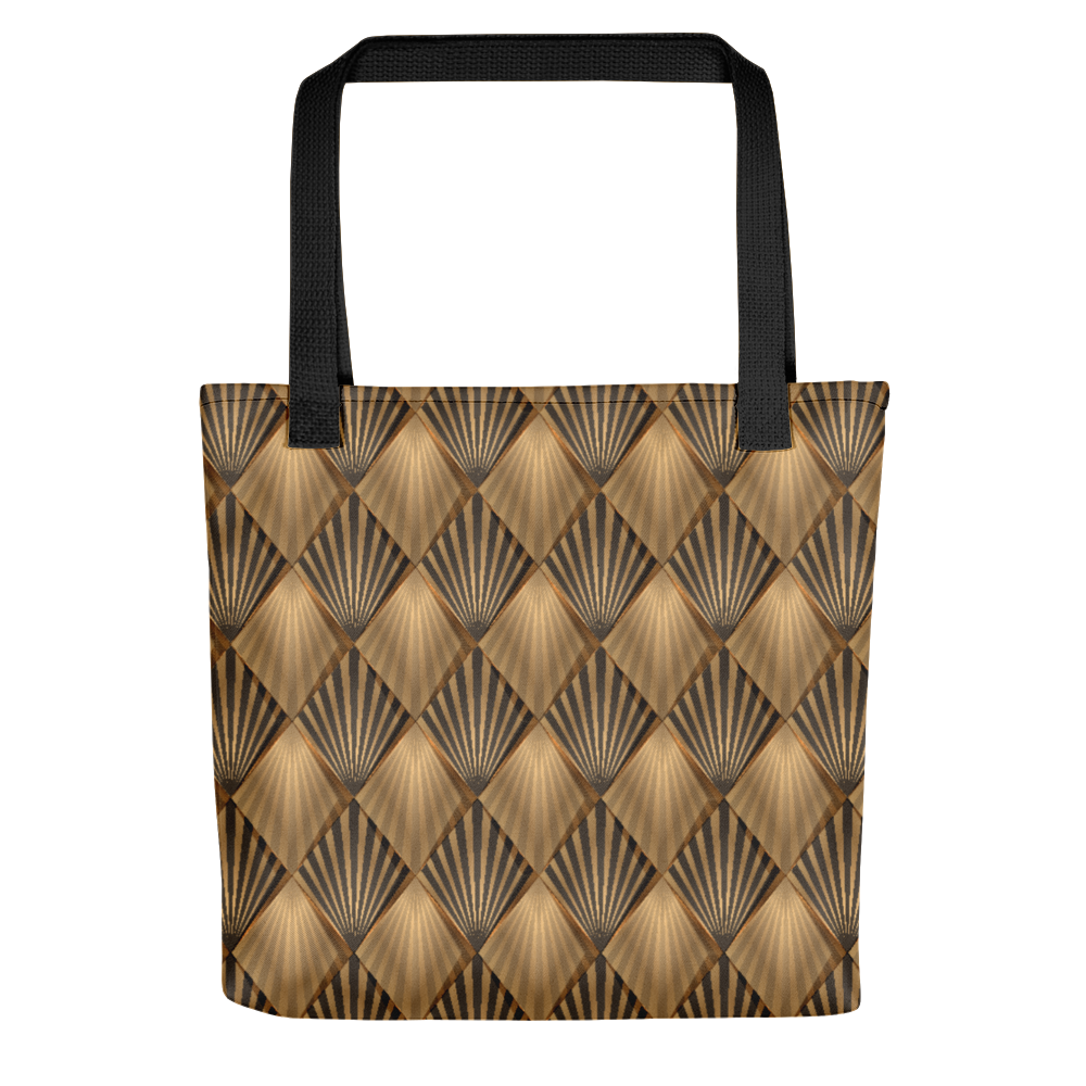 Default Title Golden Art Deco Pattern Tote bag by Design Express