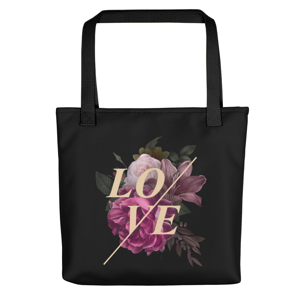 Default Title Love Flower Tote bag by Design Express