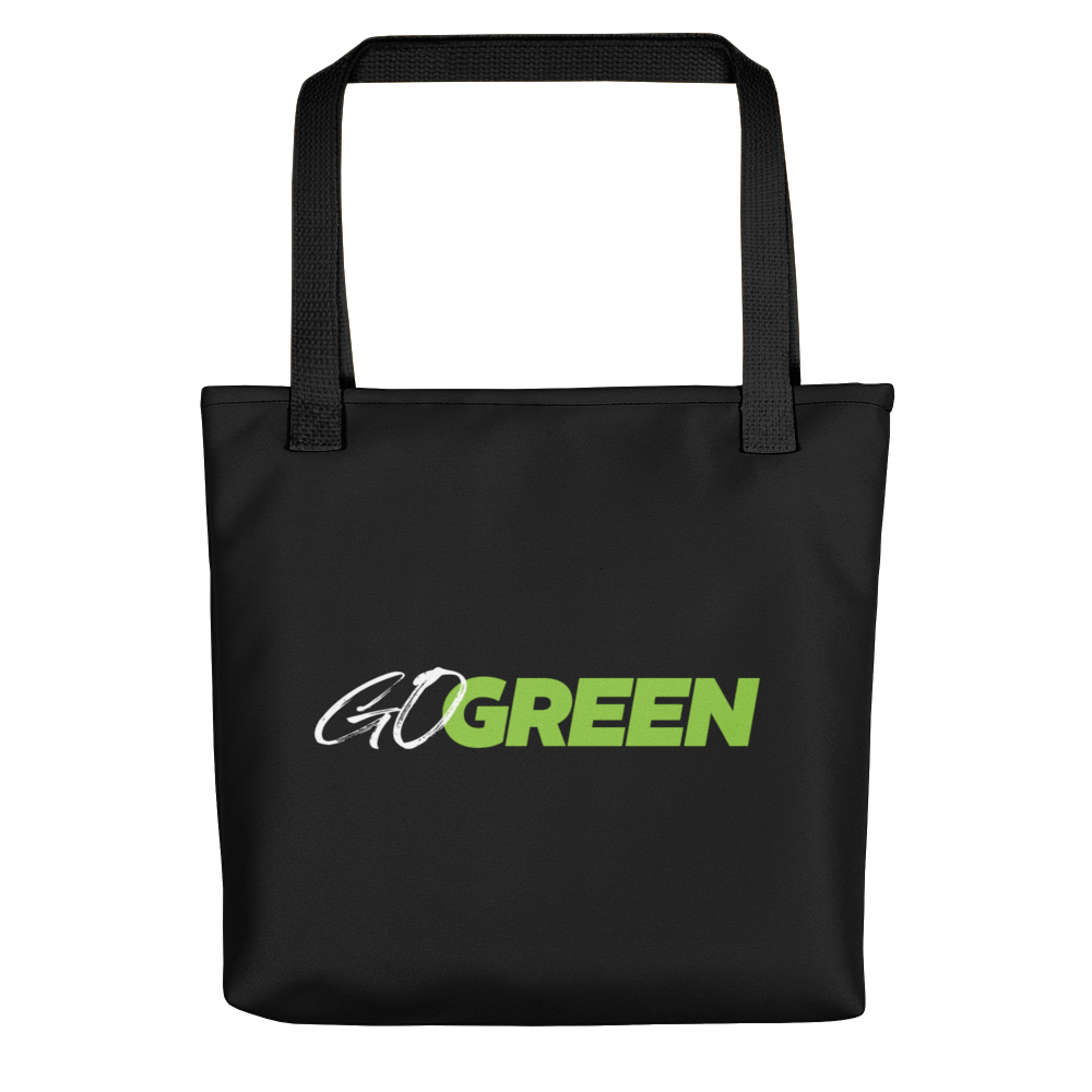 Default Title Go Green (Motivation) Tote bag by Design Express