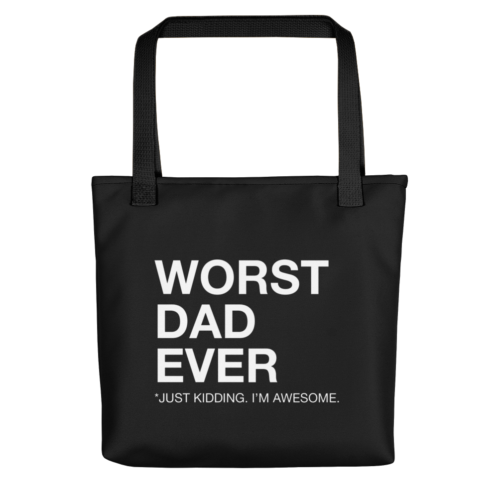 Default Title Worst Dad Ever (Funny) Tote bag by Design Express