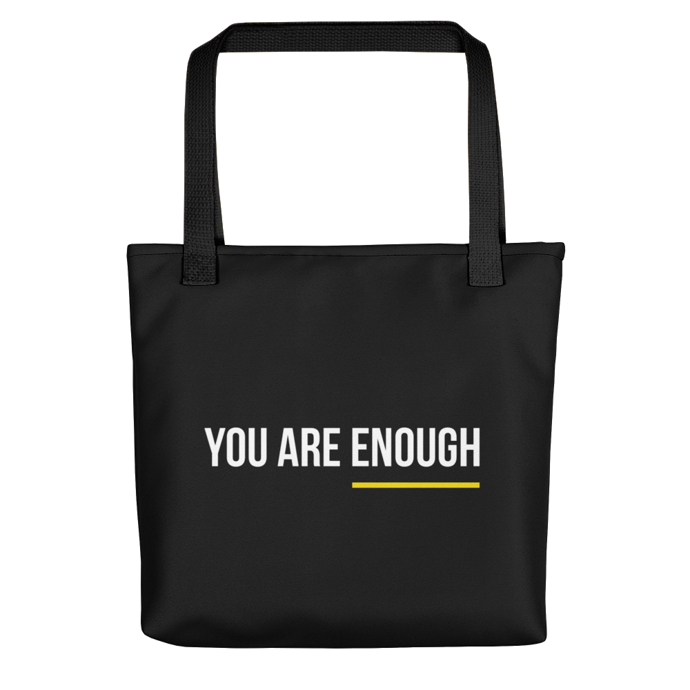 Default Title You are Enough (condensed) Tote bag by Design Express