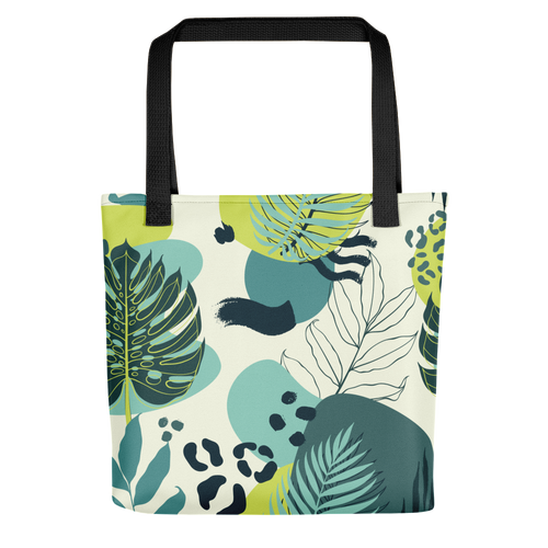 Default Title Fresh Tropical Leaf Pattern Tote bag by Design Express