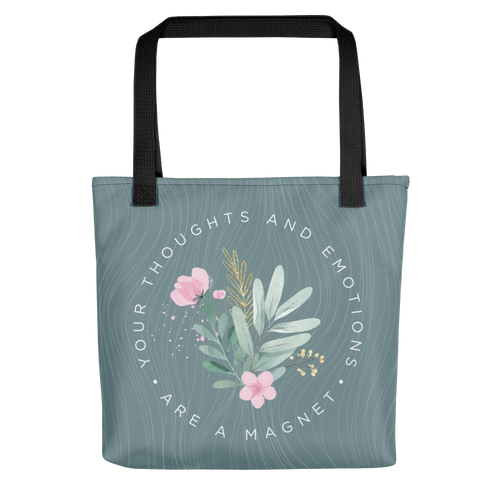 Default Title Your thoughts and emotions are a magnet Tote bag by Design Express