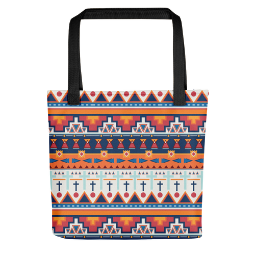 Default Title Traditional Pattern 01 Tote bag by Design Express