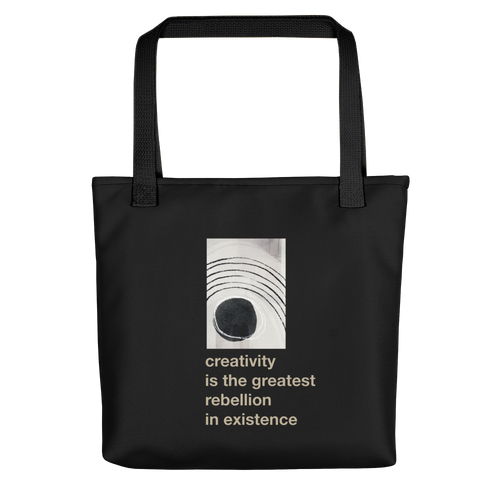 Default Title Creativity is the greatest rebellion in existence Tote bag by Design Express