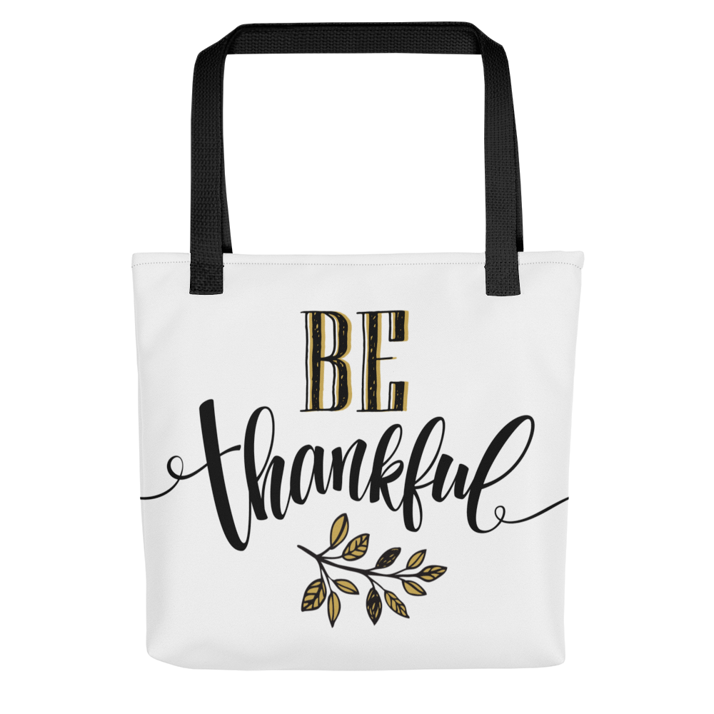 Default Title Be Thankful Tote bag by Design Express