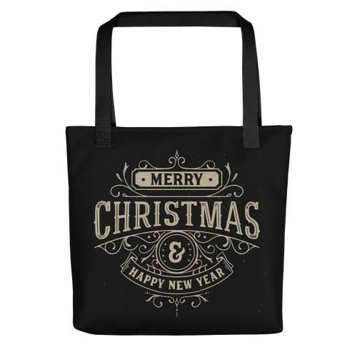 Default Title Merry Christmas & Happy New Year Tote bag by Design Express