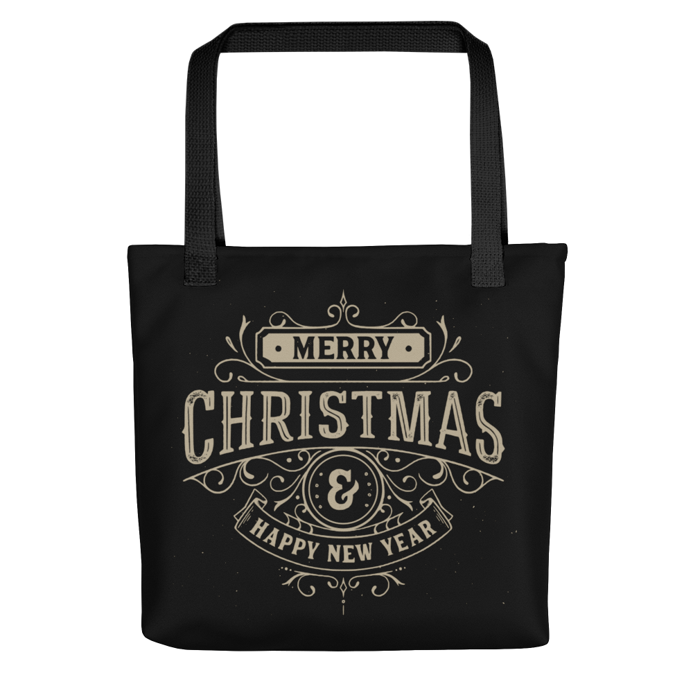 Default Title Merry Christmas & Happy New Year Tote bag by Design Express