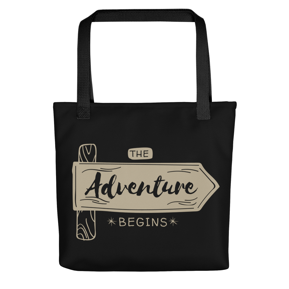 Default Title the Adventure Begin Tote bag by Design Express