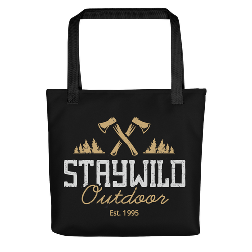 Default Title Stay Wild Outdoor Tote bag by Design Express