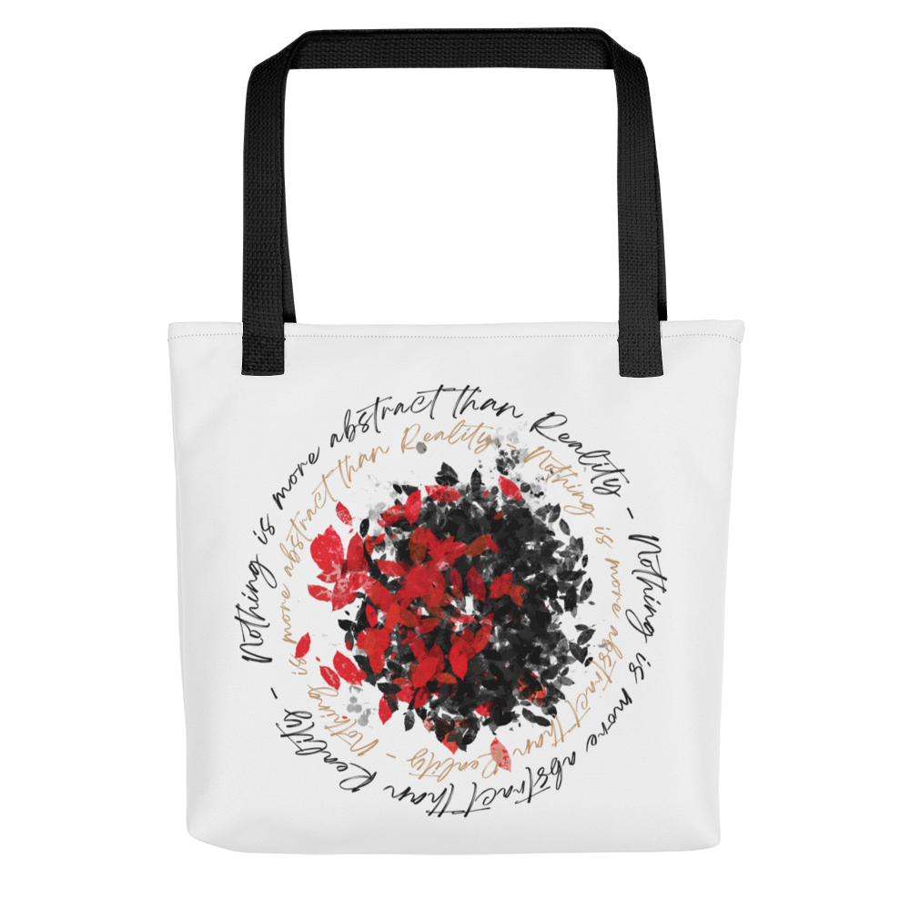 Default Title Nothing is more abstarct than reality Circle Tote bag by Design Express