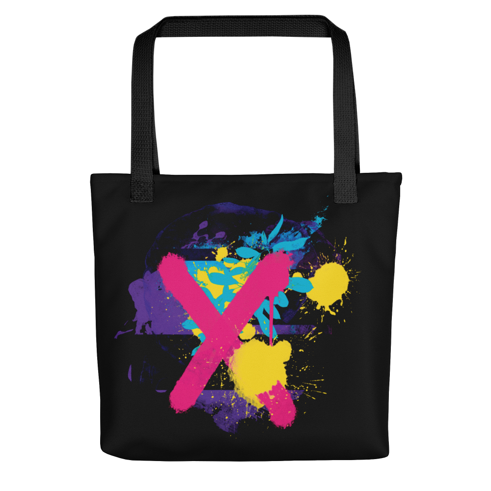 Default Title Abstract Series 01 Tote Bag Black by Design Express