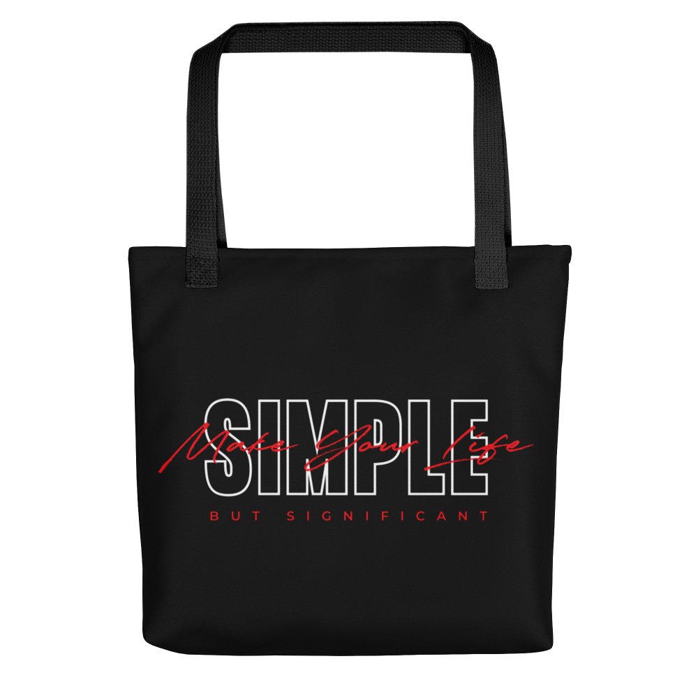 Default Title Make Your Life Simple But Significant Tote Bag by Design Express