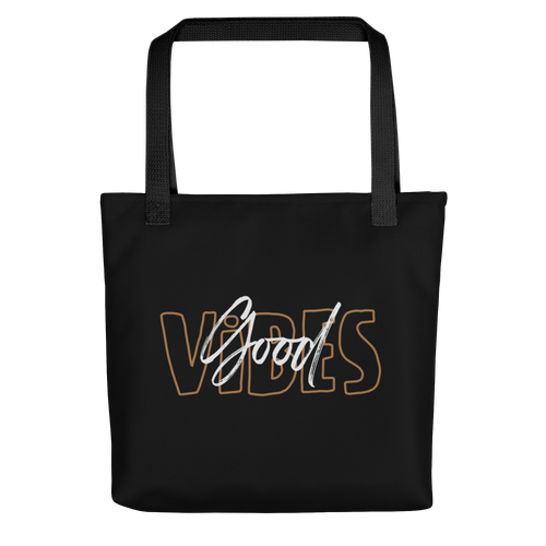 Default Title Good Vibes Typo Tote Bag by Design Express