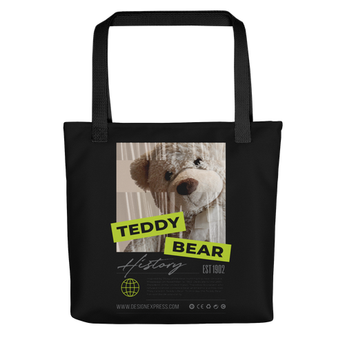 Default Title Teddy Bear Hystory Tote Bag by Design Express