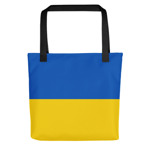 Default Title Ukraine Flag (Support Ukraine) Tote bag by Design Express