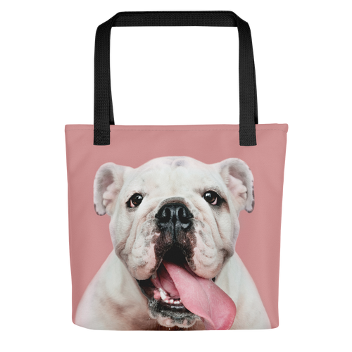 Cute White Bulldog Tote bag