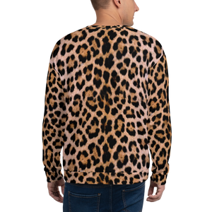 Leopard Face "All Over Animal" Unisex Sweatshirt by Design Express