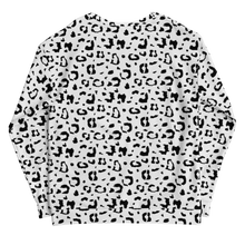 Black & White Leopard Print Unisex Sweatshirt by Design Express