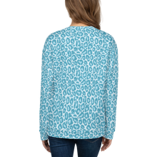 Teal Leopard Print Unisex Sweatshirt by Design Express