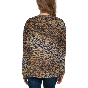 Leopard Brown Pattern Unisex Sweatshirt by Design Express