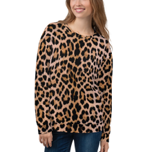 XS Leopard Skin Pattern "All Over Animal" Unisex Sweatshirt by Design Express