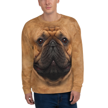 XS French Bulldog "All Over Animal" Unisex Sweatshirt by Design Express