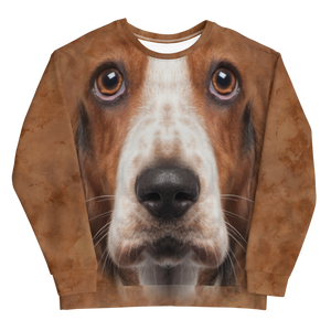 Basset Hound "All Over Animal" Unisex Sweatshirt by Design Express