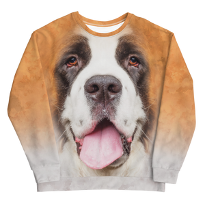 Saint Bernard "All Over Animal" Unisex Sweatshirt by Design Express