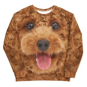 Poodle "All Over Animal" Unisex Sweatshirt by Design Express