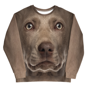 Weimaraner "All Over Animal" Unisex Sweatshirt by Design Express