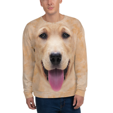 XS Yellow Labrador "All Over Animal" Unisex Sweatshirt by Design Express